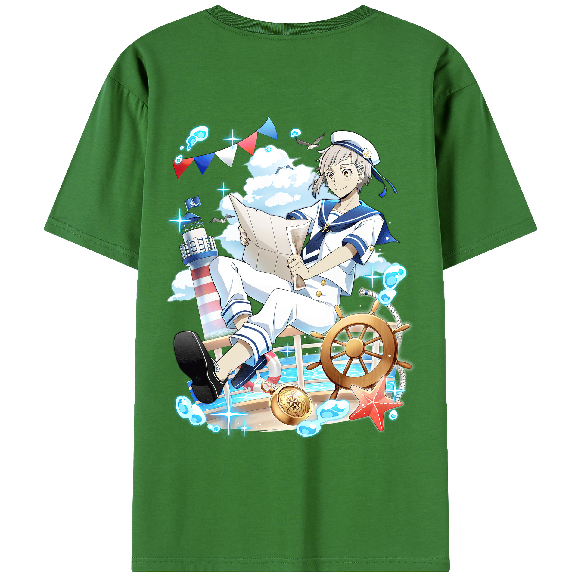（画像用） 文豪ストレイドッグス Bungo Stray Dogs レディース半袖Tシャツ(バックプリント)